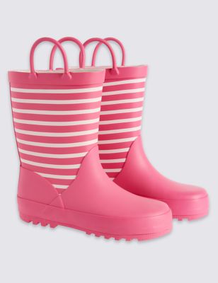 Kids&#39; Striped Welly Boots